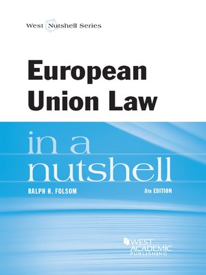 cover image of European Union Law in a Nutshell, 8th